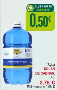 Solán de Cabras - Agua
