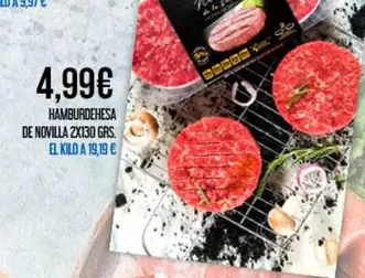 Hamburguesas De Novilla