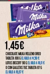 Milka - Chocolate Relleno Oreo