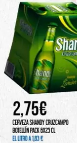 Shandy - Cerveza Cruzcampo