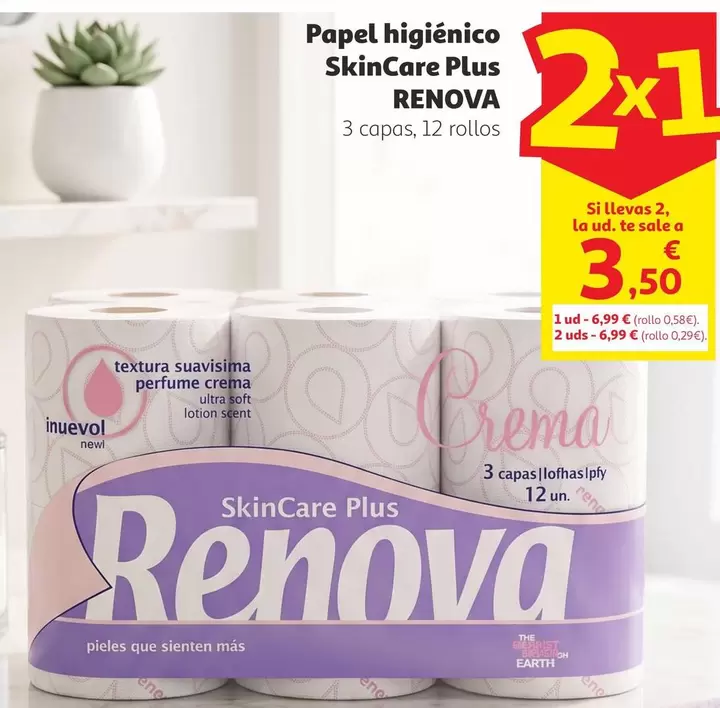Renova - Papel Higiénico Skincare Plus