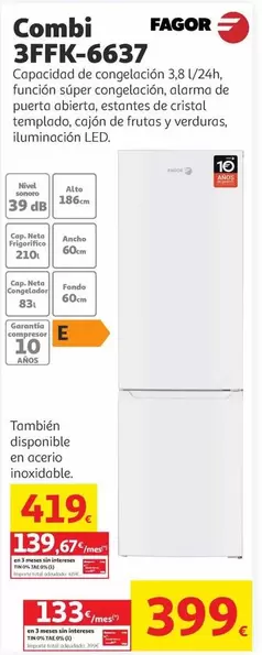 Fagor - Combi 3FFK-6637