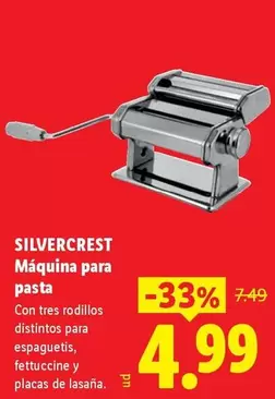 SilverCrest - Máquina Para Pasta