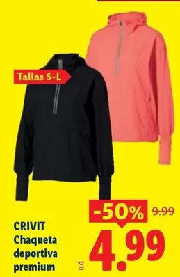 Crivit - Chaqueta Deportiva Premium
