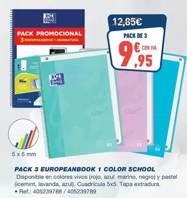 Pack 3 Europeanbook 1 Color School