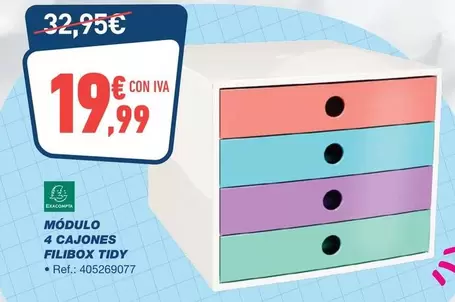 exacompta - Modulo 4 Cajones Tidy