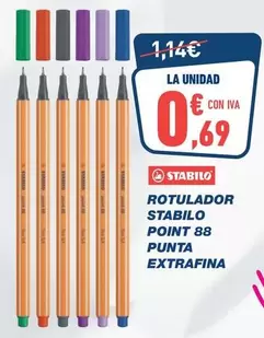 stabilo - Rotulador Point 88 Punta Extrafina