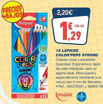 maped - 12 Lápices Color'Peps Strong