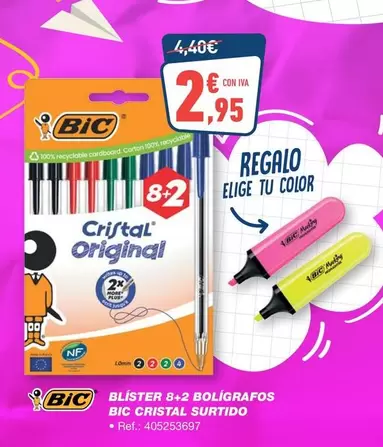 BIC - Blister 8+2 Bolígrafos