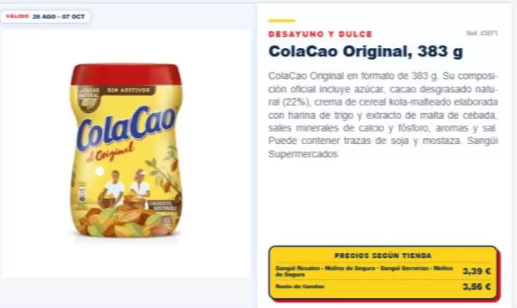 Cola Cao - Desafun Y Bulce Original