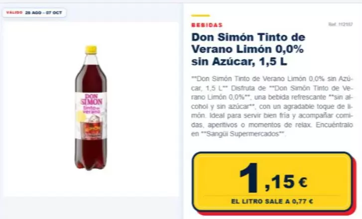 Simon - Don Tinto De Verano Limon 0.0% Sin Azucar