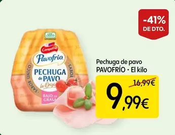 Campofrío - Pavofrío Pechuga De Pavo