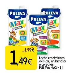 Puleva - Leche Crecimiento Clásica, Sin Lactosa O Cereales Max
