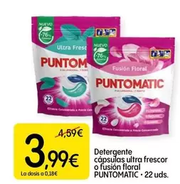 Punto Matic - Detergente Capsulas Ultra Frescor O Fusion Floral