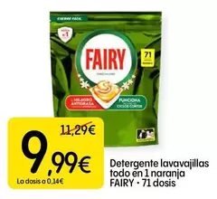 Fairy - Detergente Lavavajillas Todo En 1 Naranja