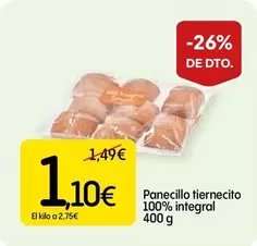 Panamar - Panecillo Tiernecito 100% Integral