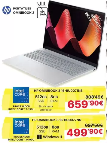 HP - Portátiles Omnibook 3