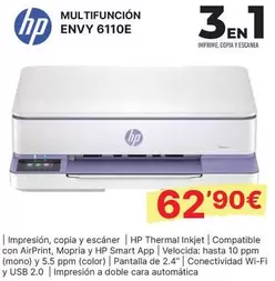 HP - Multifuncion Envy 6110e