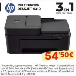 HP - Multifuncion Deskjet 4310
