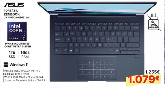 Asus - Portatil Zenbook
