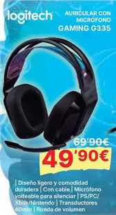 Logitech - Auricular Con Microfono Gaming G335