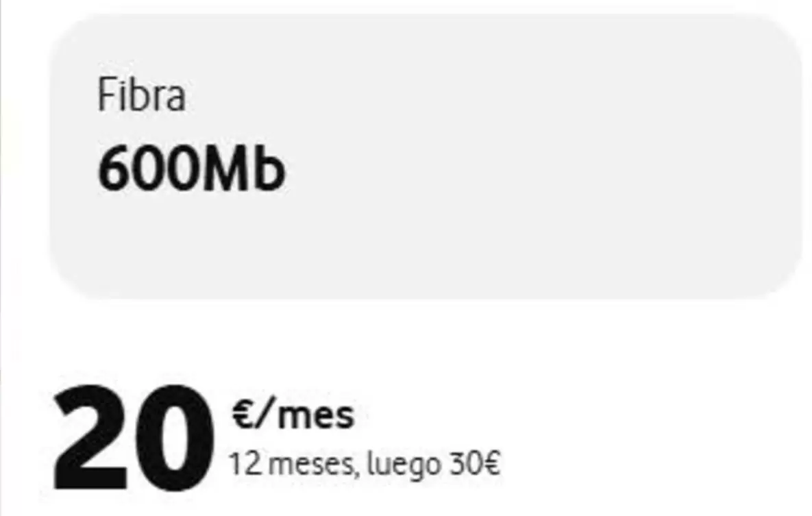 Fibra 600mb
