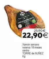 Torre De Núñez - Xamón Serrano Reserva 18 Meses
