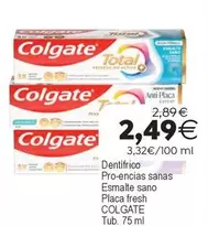 Colgate - Dentífrico Pro-encias Sanas Esmalte Sano Placa Fresh