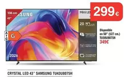 Samsung - Crystal Led 43 Tu43u8075h