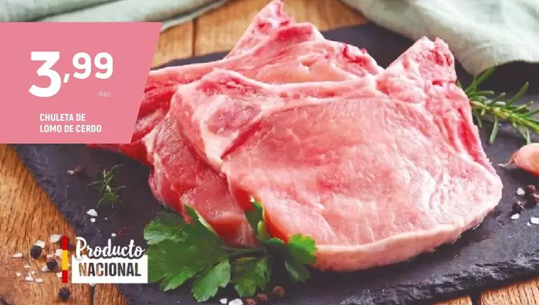 Chuleta De Lomo De Cerdo