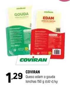 coviran - Queso Edam O Gouda Lonchas