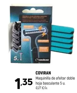 coviran - Maquinilla De Afeitar Doble Hoja Basculante