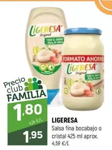 Ligeresa - Salsa Fina Bocabajo O Cristal