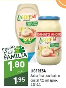 Ligeresa - Salsa Fina Bocabajo O Cristal