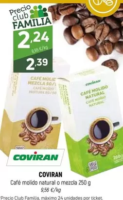coviran - Cafe Molido Natural O Mezcla