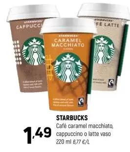 starbucks - Café Caramel Macchiato, Cappucino O Latte Vaso