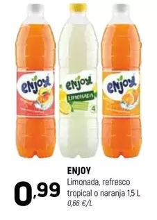 Enjoy - Limonada, Refresco Tropical O Naranja