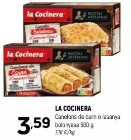 La Cocinera - Canelons De Carn O Lasanya Bolonyesa