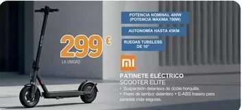 Xiaomi - Patinete Eléctrico Scooter Elite