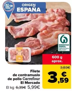 Carrefour - Filete De Contramuslo De Pollo El Mercado