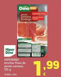 Hiperdino - Lonchas Finas De Jamón Serrano
