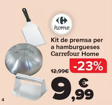 Carrefour Home - Kit De Prensa Para Hamburguesas