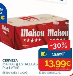 Mahou - Cerveza 5 Estrellas P24 Latas
