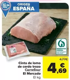 carrefour - Cinta De Lomo De Cerdo Trozo El Mercado