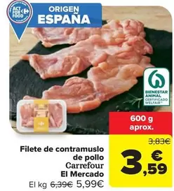 carrefour - Filete De Contramuslo De Pollo El Mercado