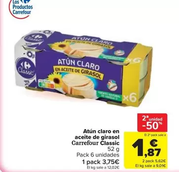 carrefour - Atún Claro En Aceite De Girasol Classic