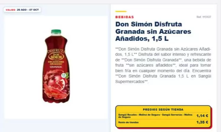 Don Simón -Disfruta Granada Sin Azucares Anadidos