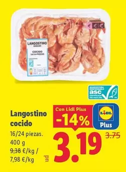 Langostino Cocido