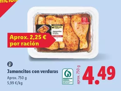 Jamoncitos Con Verduras