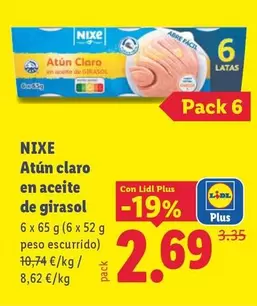 Nixe - Atun Claro En Aceite De Girasol